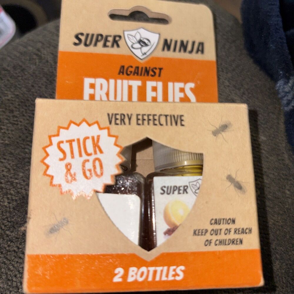 2 Bottles Super Ninja Fruit Fly Trap Highly Effective Ecological Fruit Fly Traps